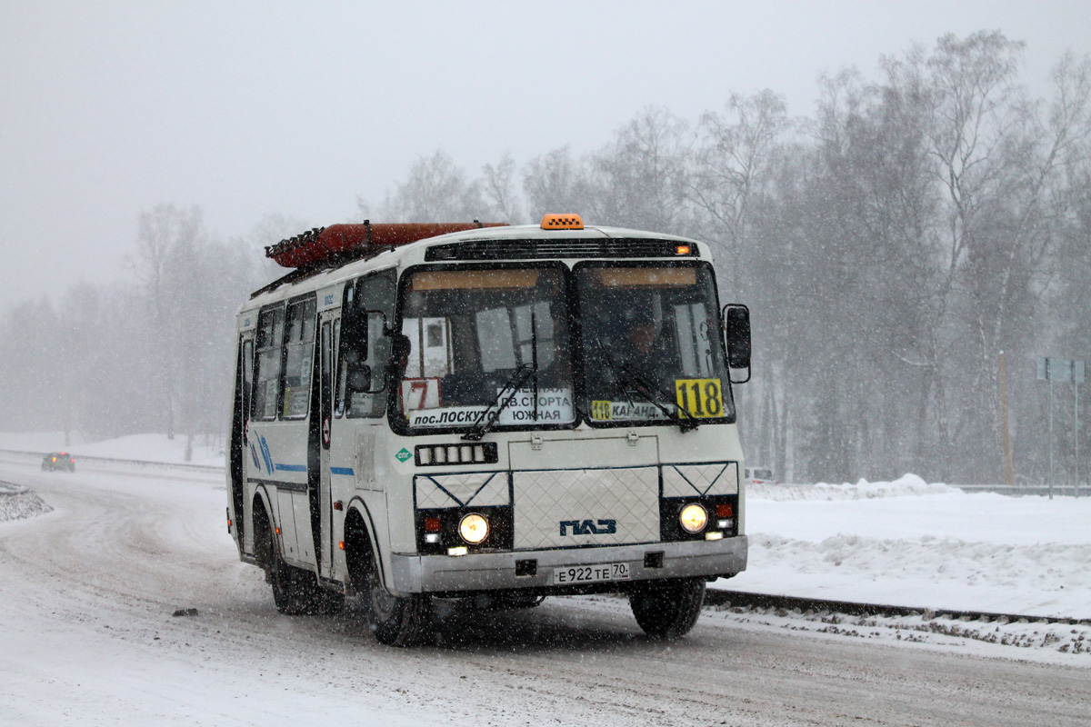 Томская область, ПАЗ-32053 № Е 922 ТЕ 70