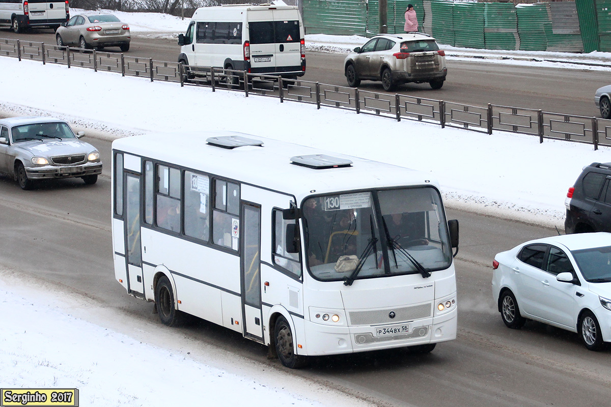 Пензенская область, ПАЗ-320412-04 "Вектор" № Р 344 ВХ 58