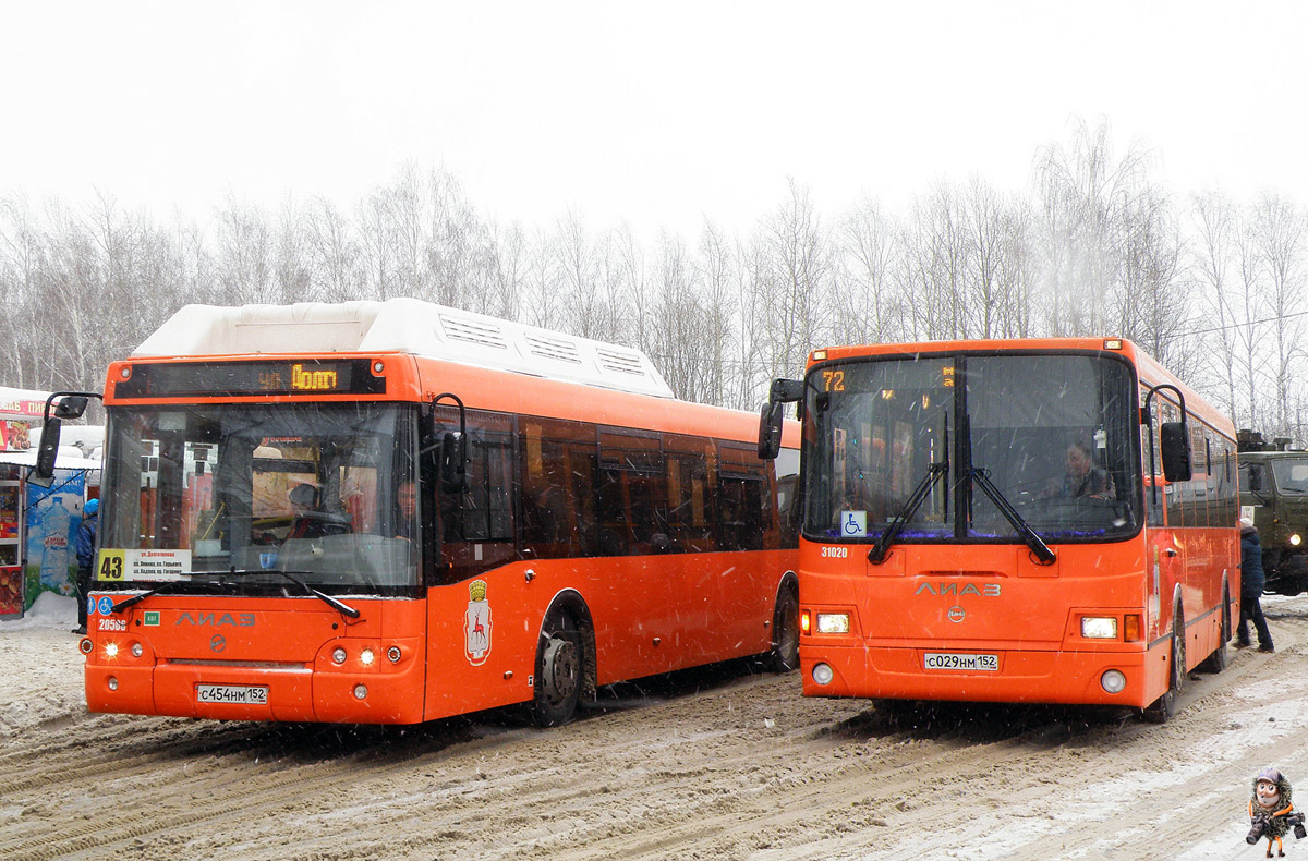 Нижегородская область, ЛиАЗ-5293.60 № 31020