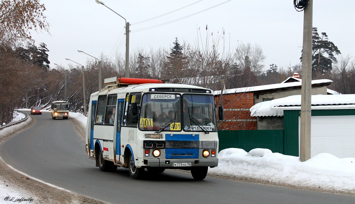 Томская область, ПАЗ-32054 № К 773 НА 70