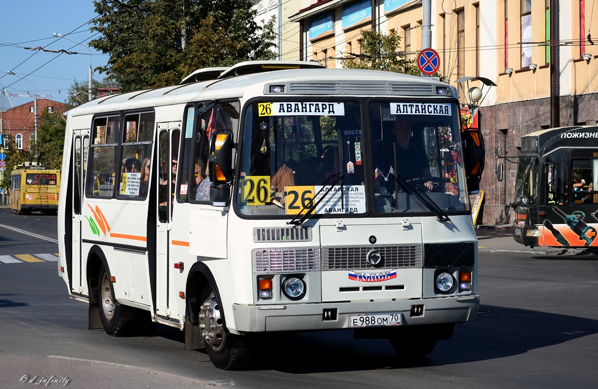 Томская область, ПАЗ-32054 № Е 988 ОМ 70