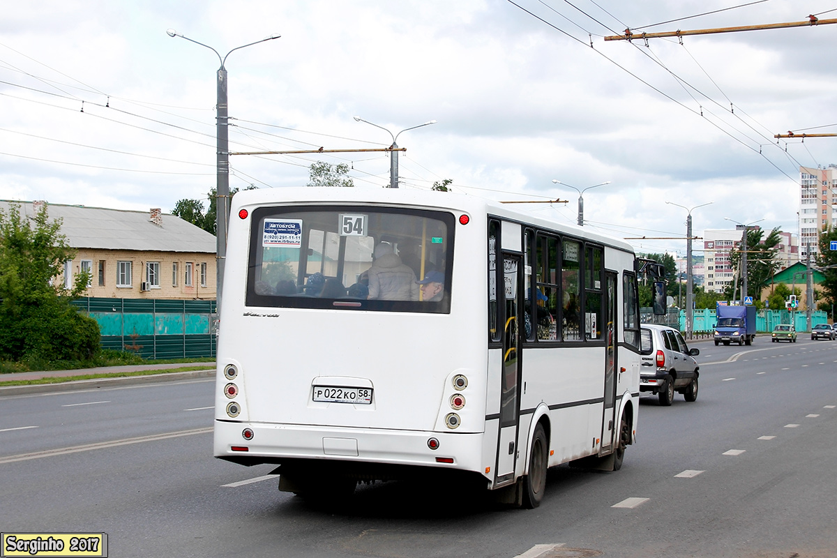 Пензенская область, ПАЗ-320412-04 "Вектор" № Р 022 КО 58