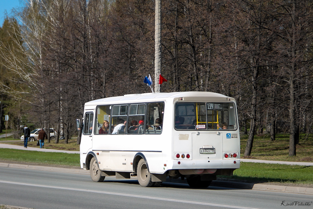 Новосибирская область, ПАЗ-32054 № Е 334 ОС 154