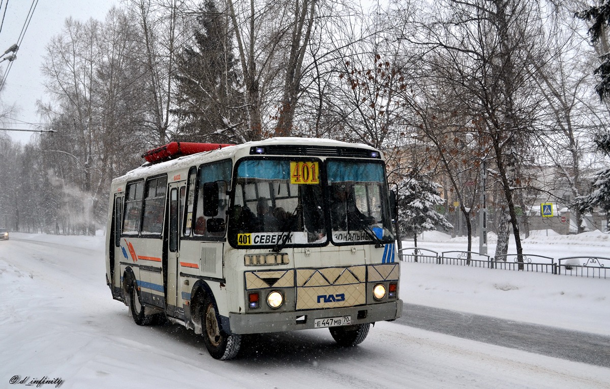 Томская область, ПАЗ-32054 № Е 447 МВ 70