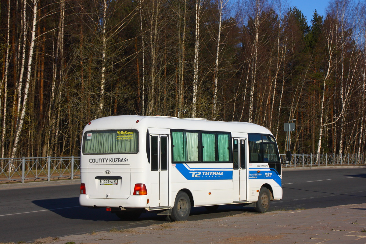 Leningrad region, Hyundai County Kuzbass # 318