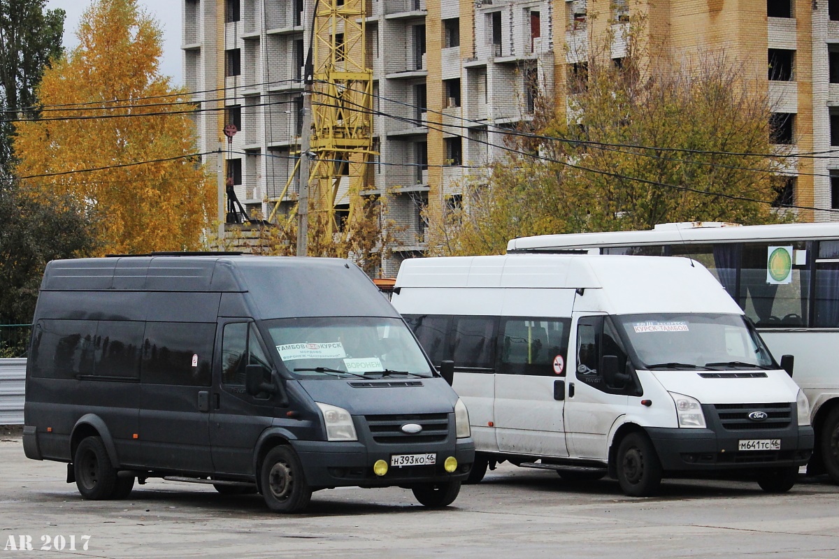 Курская область, Нижегородец-222702 (Ford Transit) № Н 393 КО 46; Курская  область, Нижегородец-222702 (Ford Transit) № М 641 ТС 46 — Фото —  Автобусный транспорт