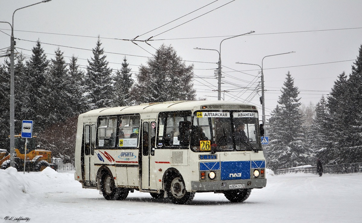 Томская область, ПАЗ-32054 № К 834 ТР 70