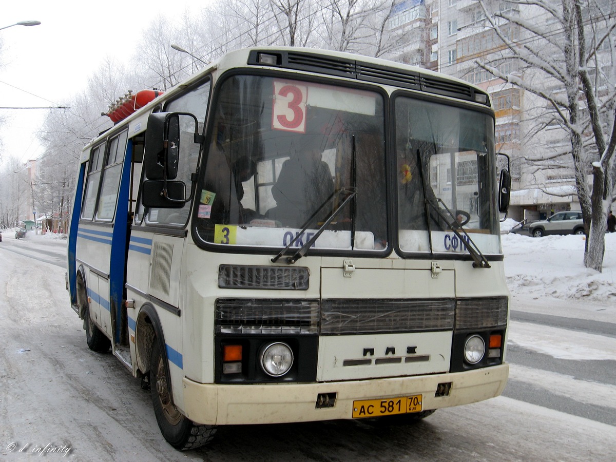 Томская область, ПАЗ-32054 № АС 581 70