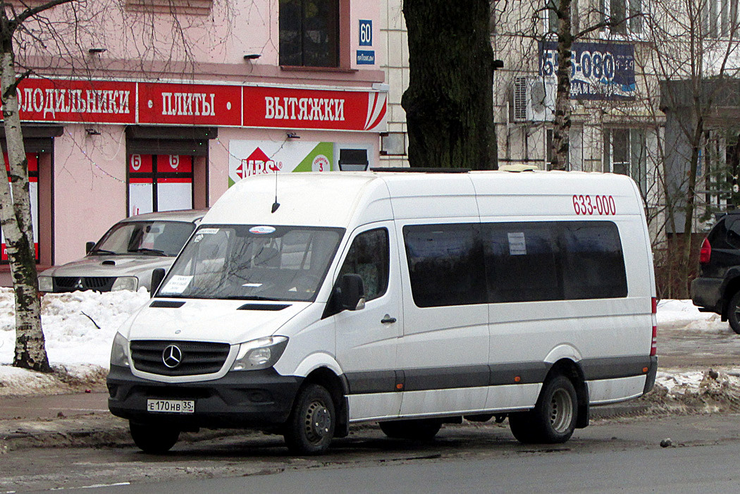 Вологодская область, Луидор-22360C (MB Sprinter) № Е 170 НВ 35