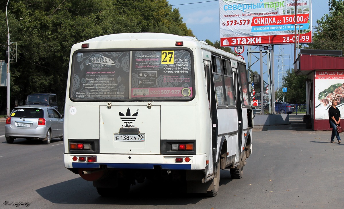 Томская область, ПАЗ-32054 № Е 138 ХА 70