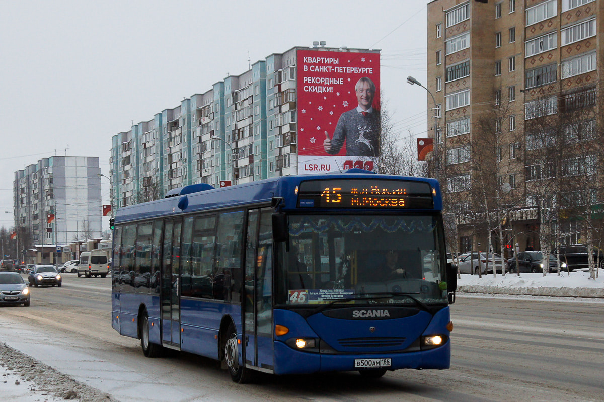 Khanty-Mansi AO, Scania OmniLink I (Scania-St.Petersburg) Nr. В 500 АМ 186