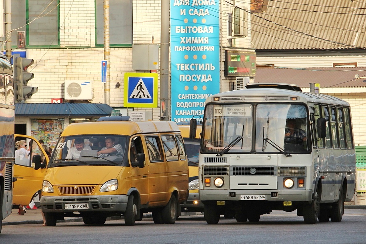 Obwód tambowski, GAZ-322132 (XTH, X96) Nr Н 115 ВК 68; Obwód tambowski, PAZ-4234 Nr Н 488 ВК 68; Obwód tambowski — Miscellaneous photos