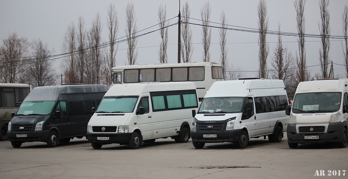 Курская область, Нижегородец-222702 (Ford Transit) № Н 393 КО 46; Курская область, Volkswagen LT46 № Н 765 ММ 46; Тамбовская область, Sollers Bus B-BF (Ford Transit) № Н 839 ОЕ 68; Тамбовская область — Автобусные вокзалы, станции, конечные остановки и АТП