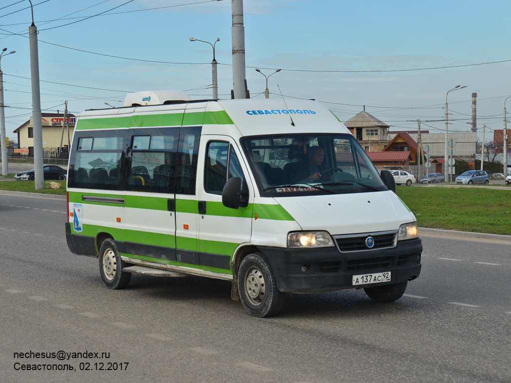 Севастополь, FIAT Ducato 244 CSMMC-RLL, -RTL № А 137 АС 92