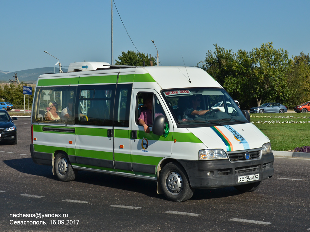 Севастополь, FIAT Ducato 244 CSMMC-RLL, -RTL № А 519 ОМ 92