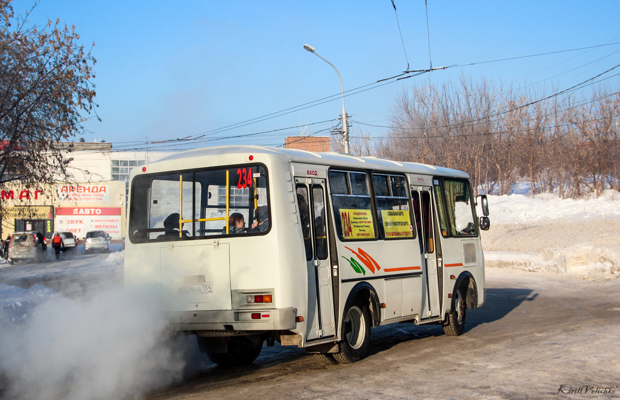 Новосибирская область, ПАЗ-32054 № Е 004 НА 154