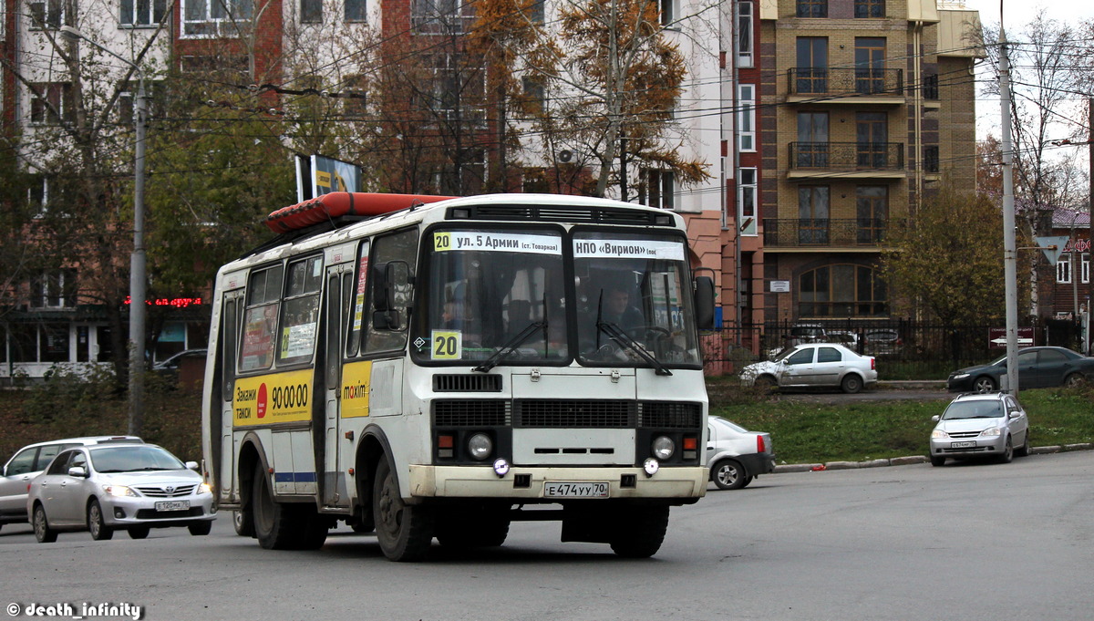 Томська область, ПАЗ-32054 № Е 474 УУ 70