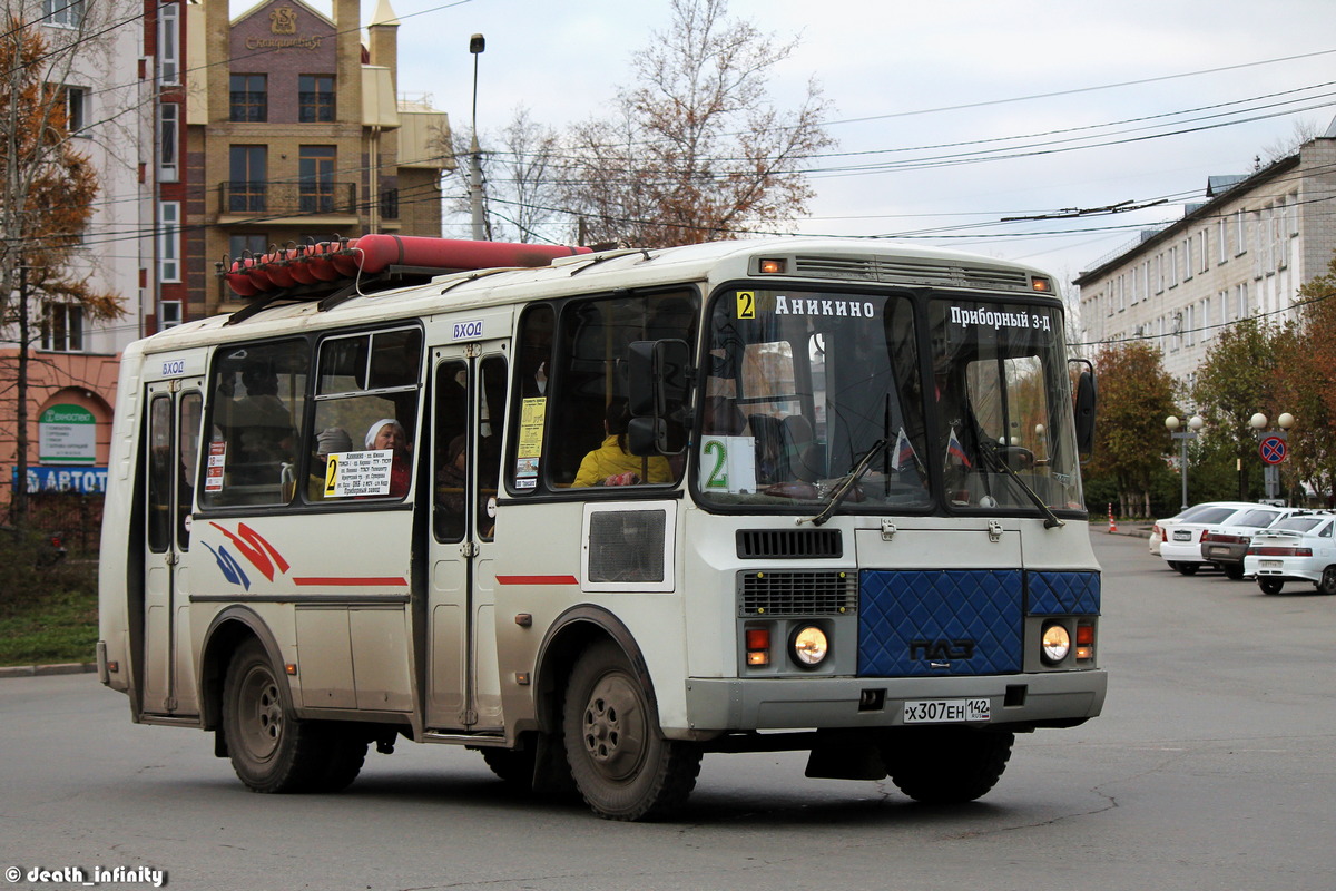 Томская область, ПАЗ-32054 № Х 307 ЕН 142