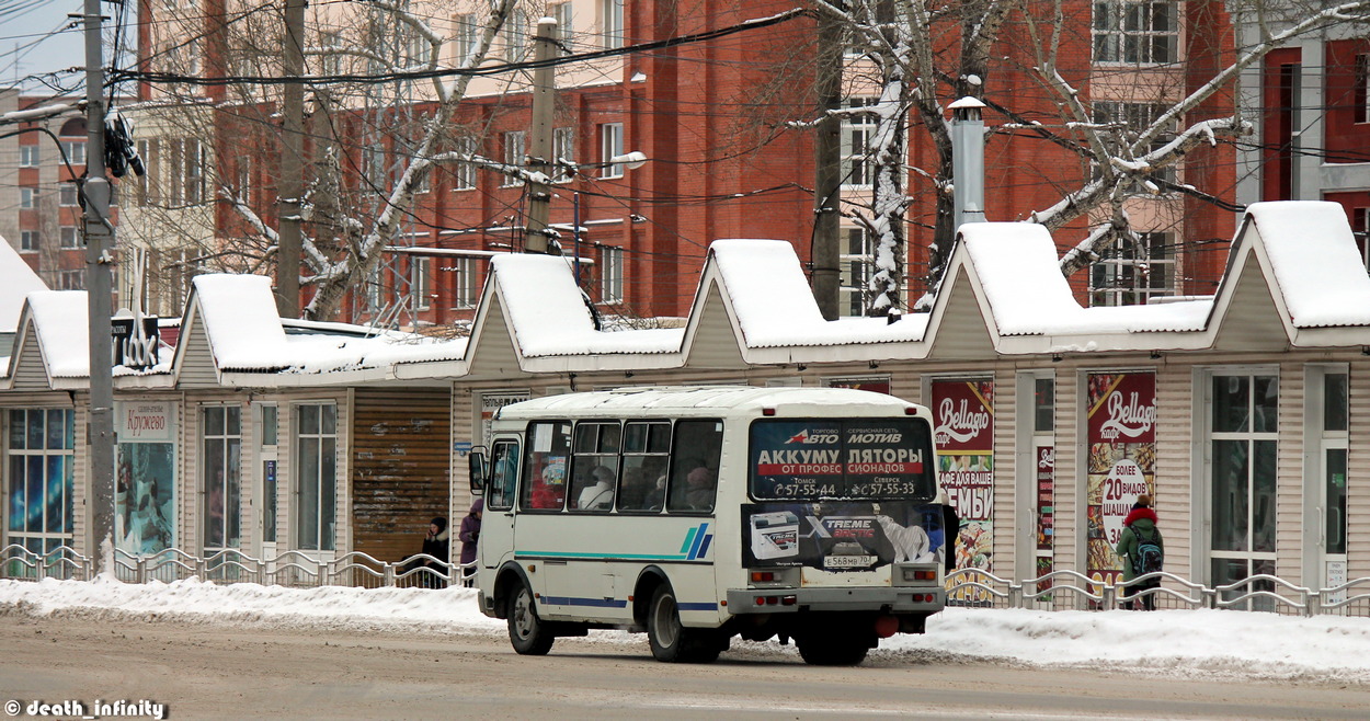 Томская область, ПАЗ-32053 № Е 568 МВ 70