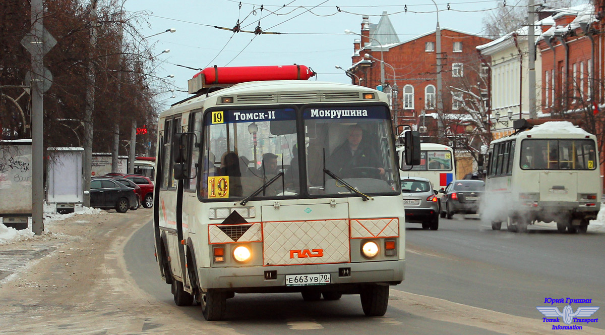 Томская область, ПАЗ-32054 № Е 663 УВ 70