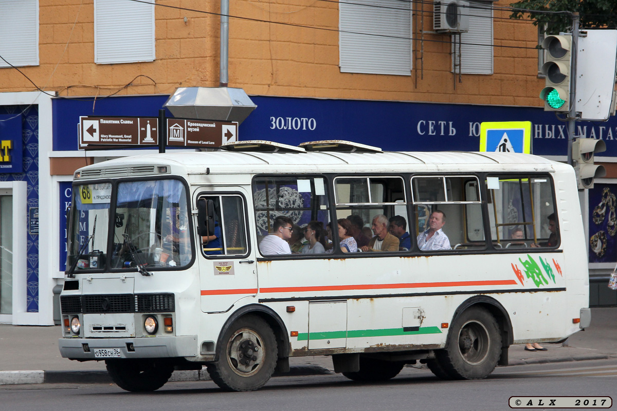 Воронежская область, ПАЗ-32054 № О 958 СН 36