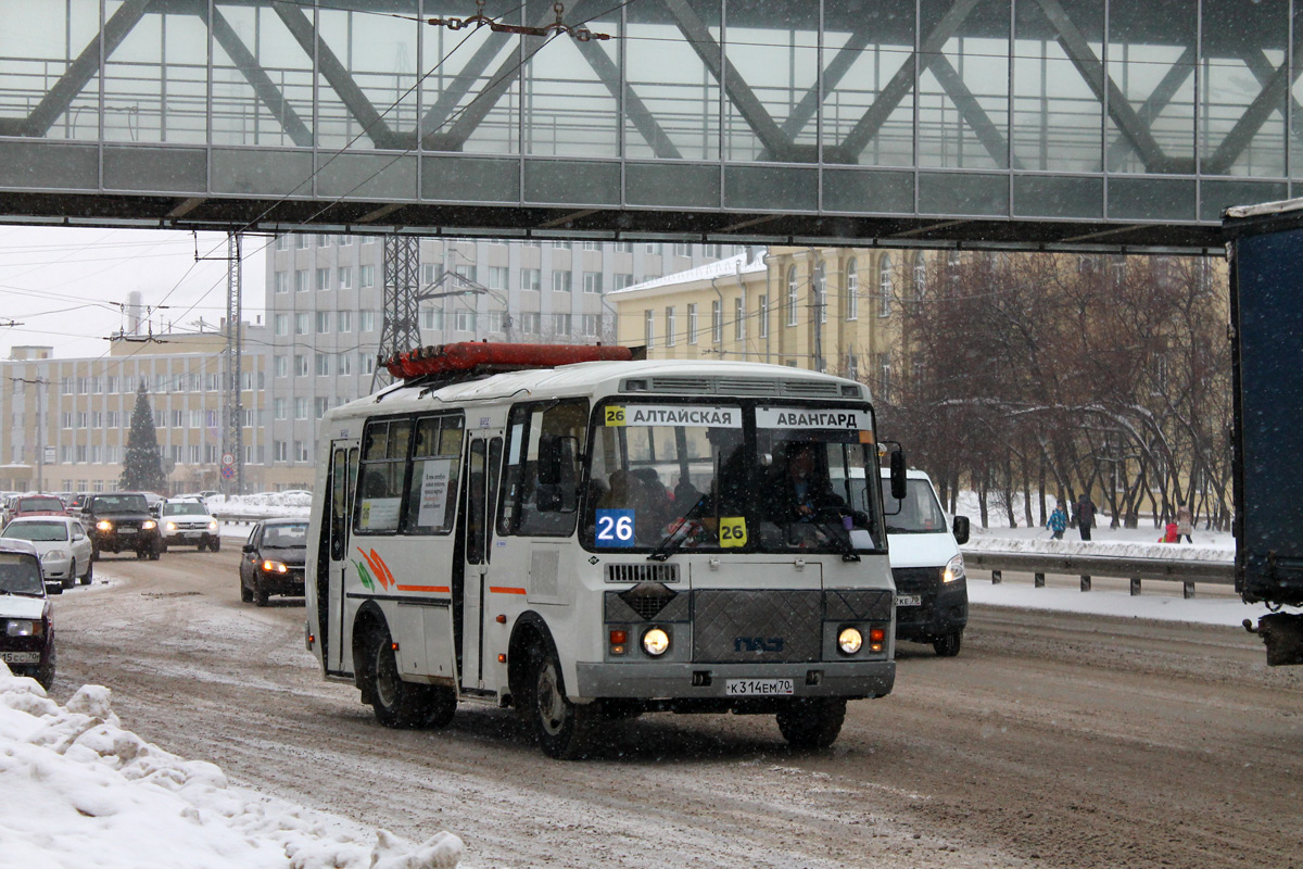 Томская область, ПАЗ-32054 № К 314 ЕМ 70