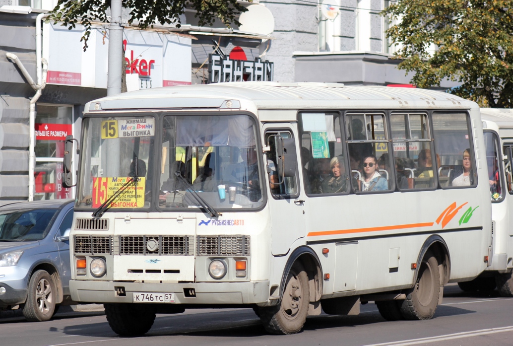 Орловская область, ПАЗ-32054 № К 746 ТС 57