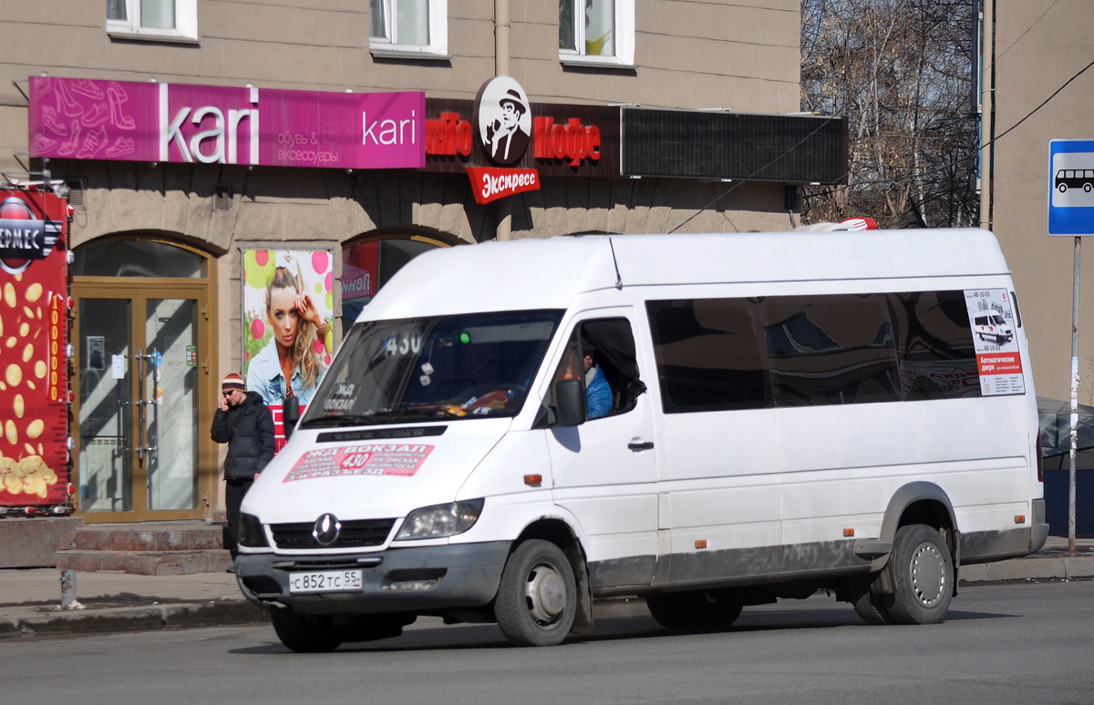 Омская область, Mercedes-Benz Sprinter W904 408CDI № С 852 ТС 55