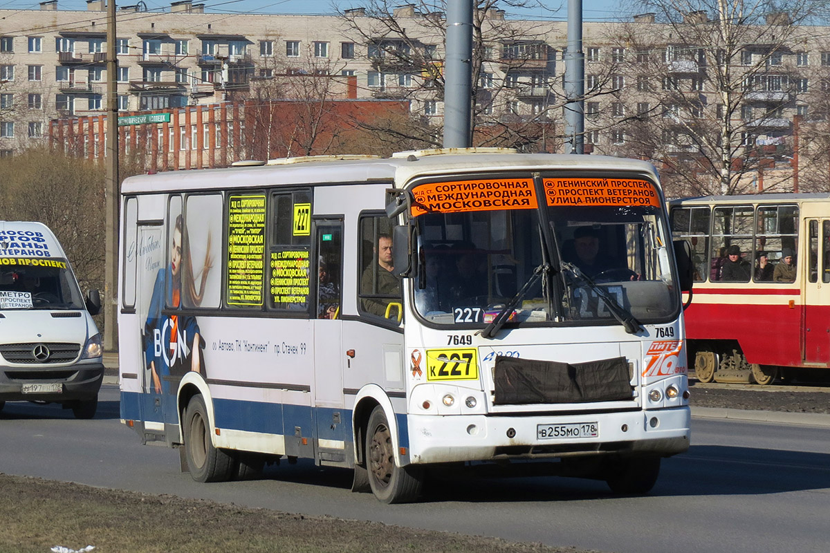 Санкт-Петербург, ПАЗ-320412-05 № 7649