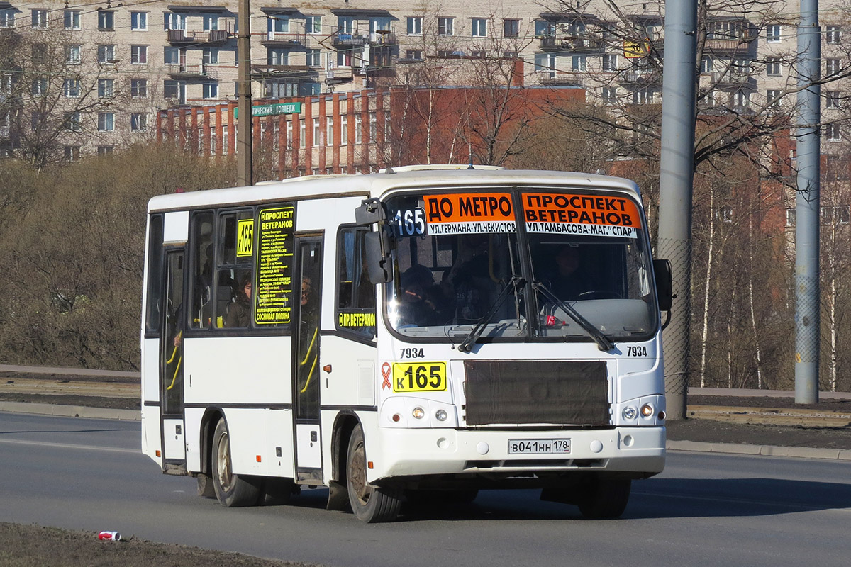 Санкт-Петербург, ПАЗ-320402-05 № 7934