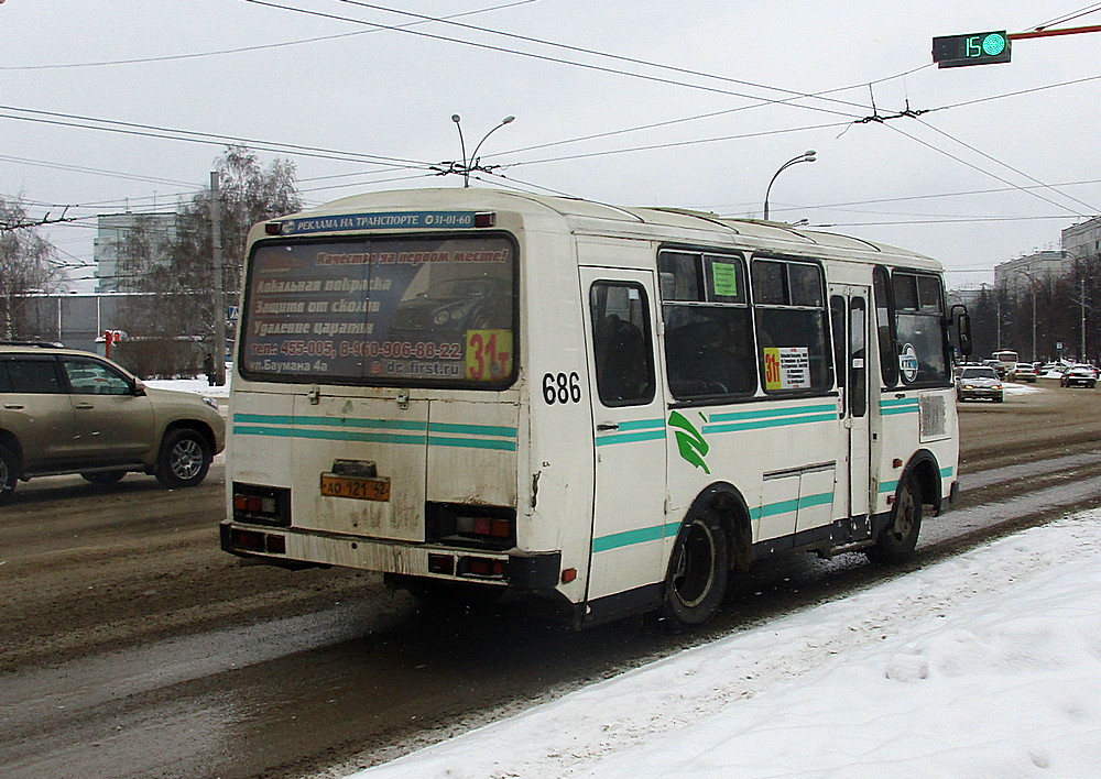 Кемеровская область - Кузбасс, ПАЗ-32053 № 686