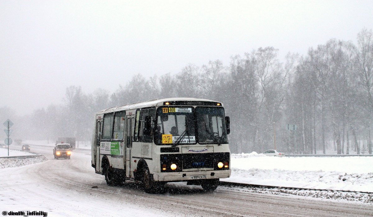 Томская область, ПАЗ-32051-110 № К 989 СХ 70