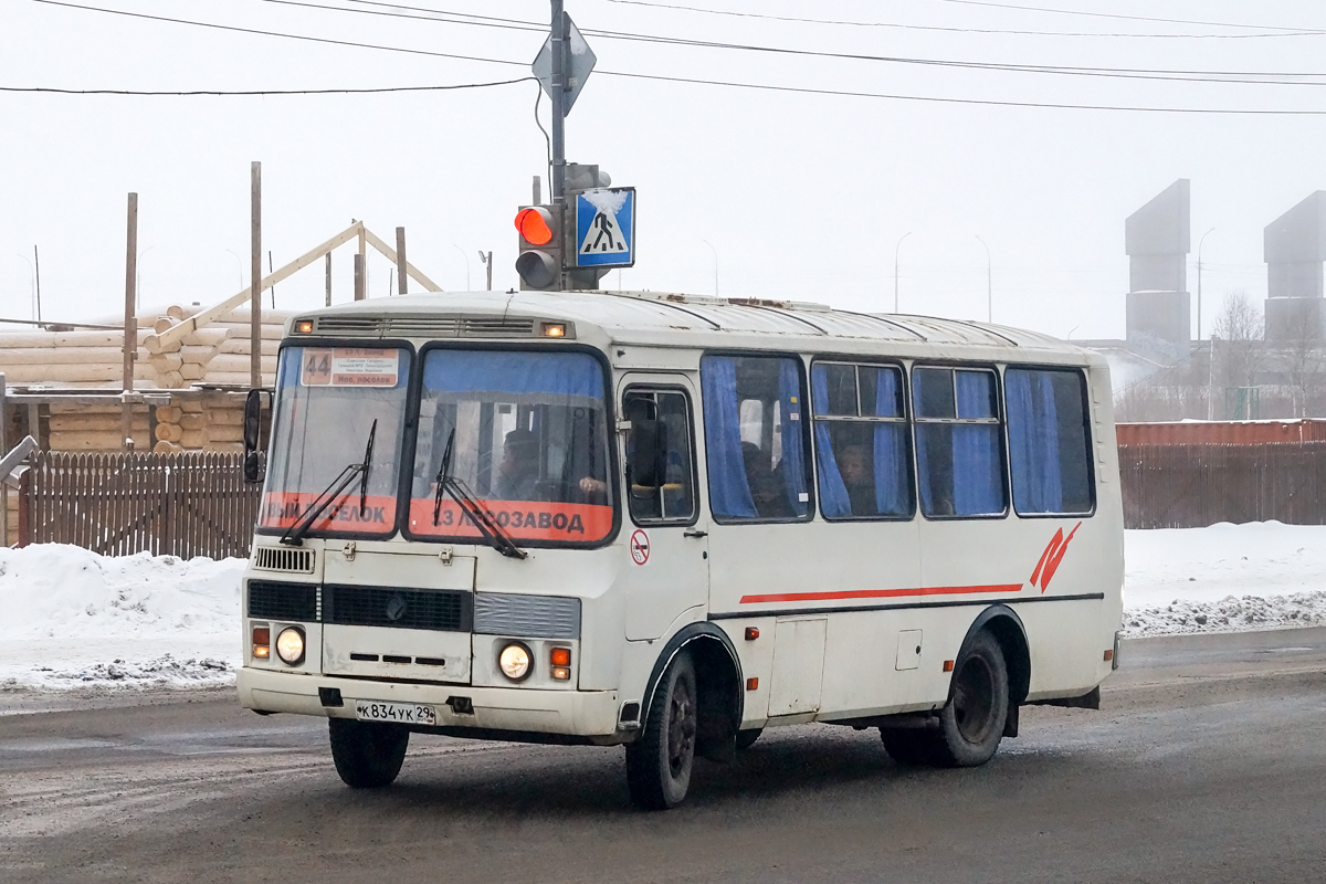 Архангельская область, ПАЗ-32054 № К 834 УК 29