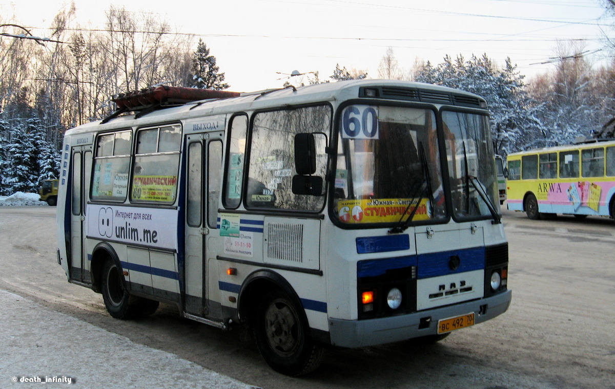 Томская область, ПАЗ-32054 № ВС 492 70