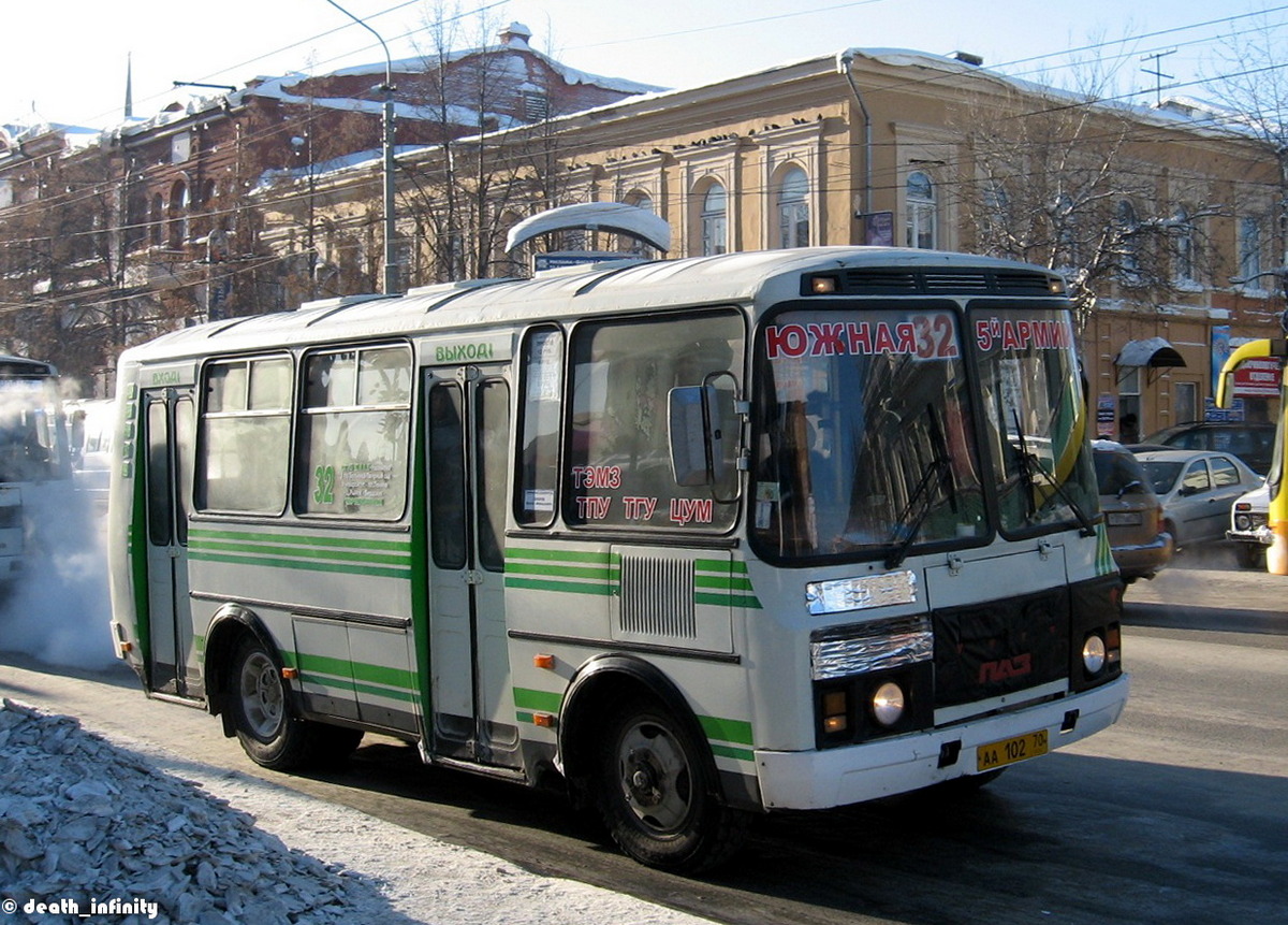 Томская область, ПАЗ-32054 № АА 102 70