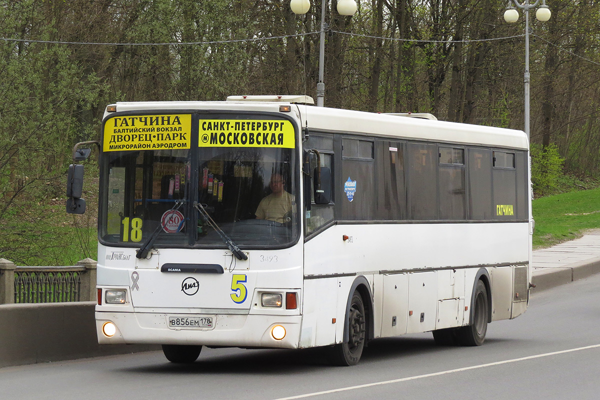 Ленинградская область, ЛиАЗ-5256.58 № 3493