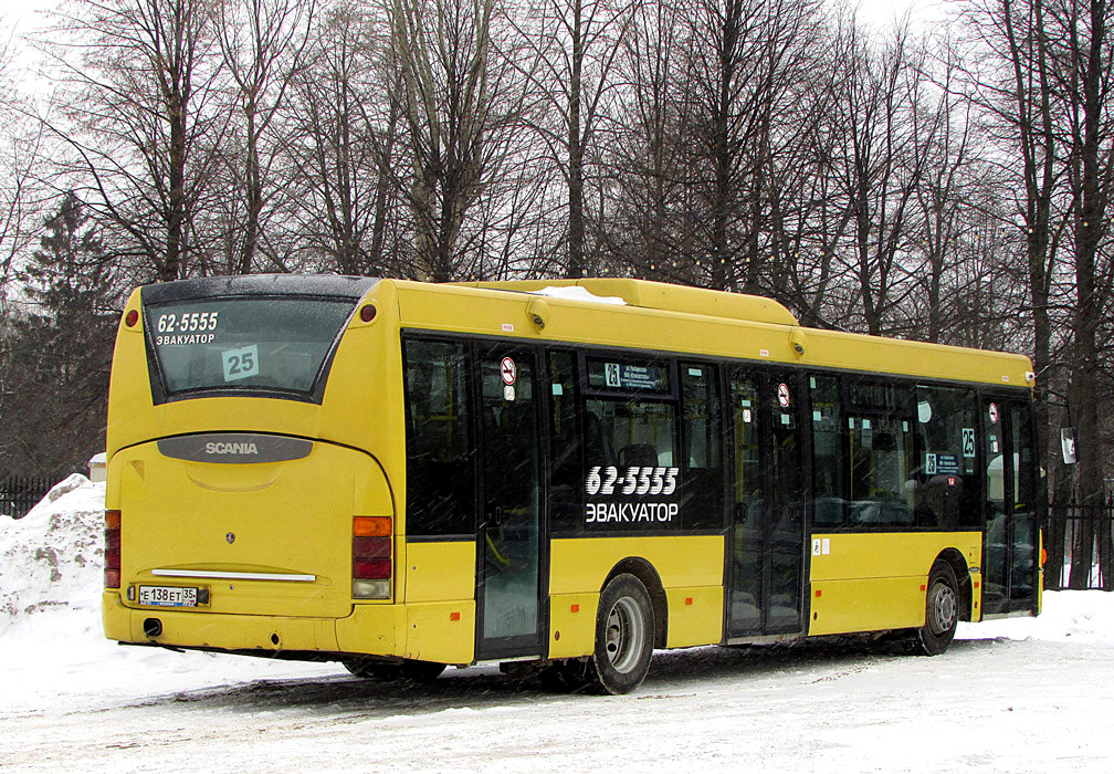 Вологодская область, Scania OmniLink I (Скания-Питер) № Е 138 ЕТ 35