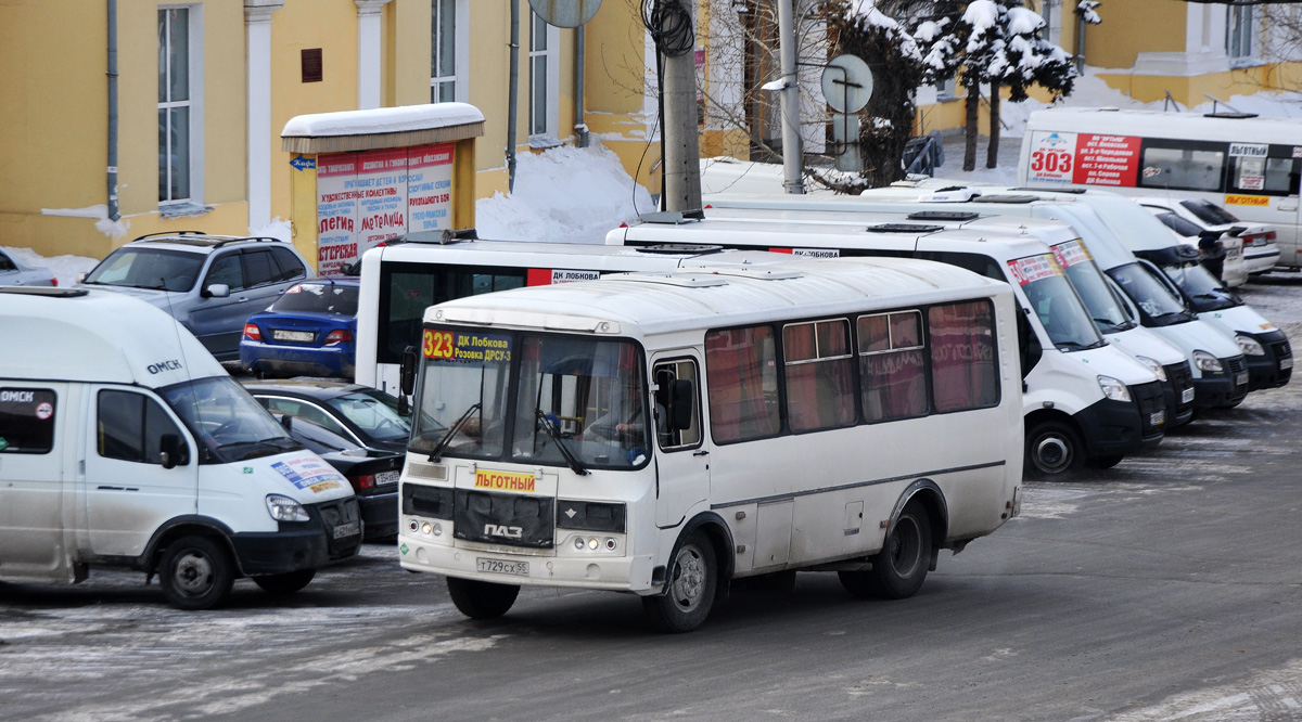 Омская область, ПАЗ-32054 № Т 729 СХ 55