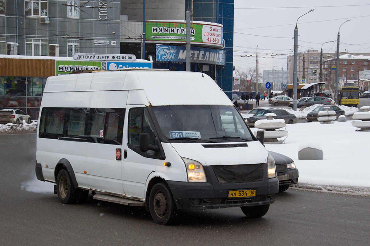 Удмуртия, Имя-М-3006 (X89) (Ford Transit) № НА 534 18