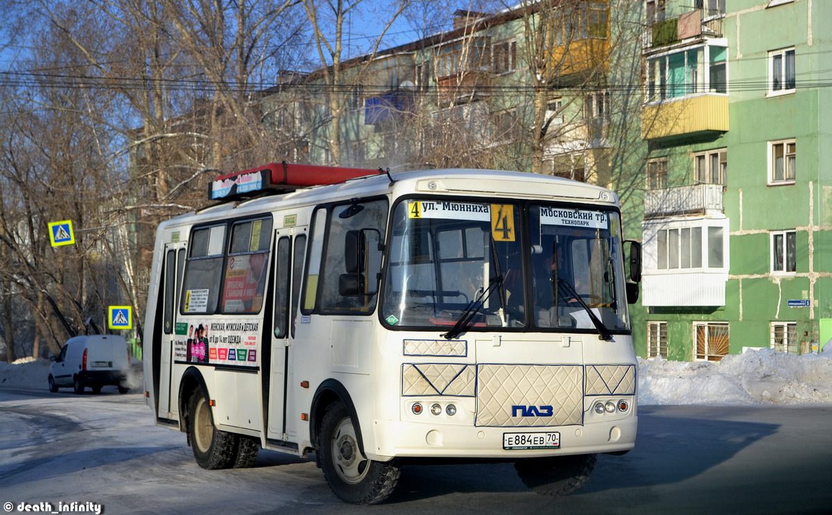 Томская область, ПАЗ-32054 № Е 884 ЕВ 70