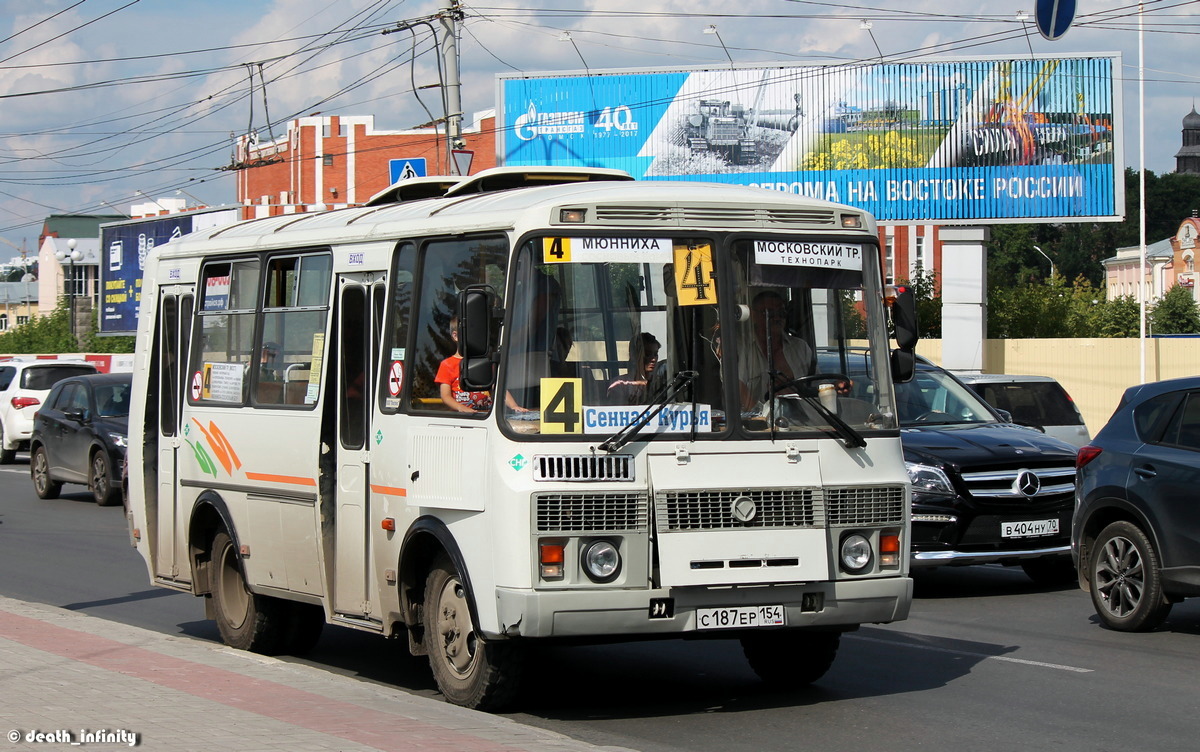 Томская область, ПАЗ-32054 № С 187 ЕР 154