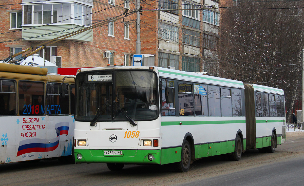 Рязанская область, ЛиАЗ-6212.00 № 1058