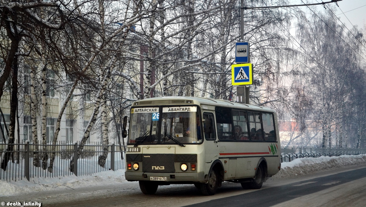 Томская область, ПАЗ-32054 № К 389 ТЕ 70