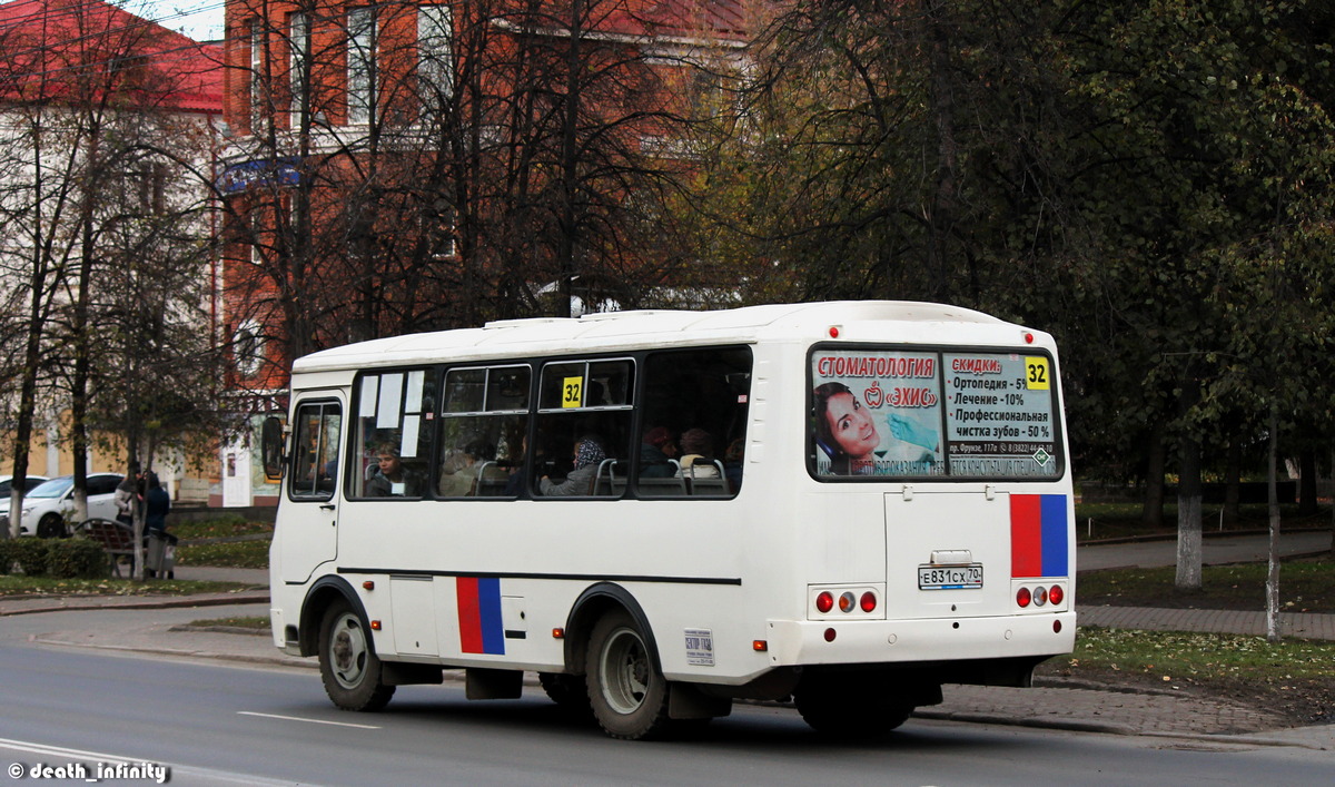 Томская область, ПАЗ-32054 № Е 831 СХ 70