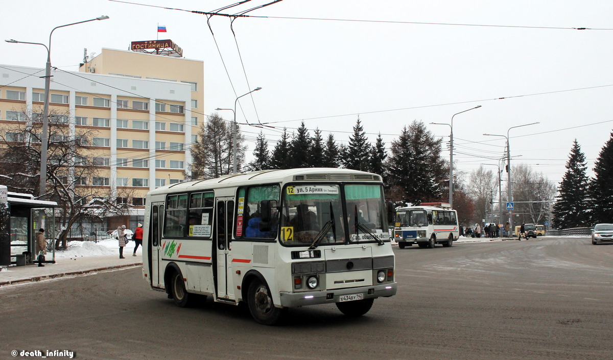 Томская область, ПАЗ-32054 № Х 434 ВУ 142