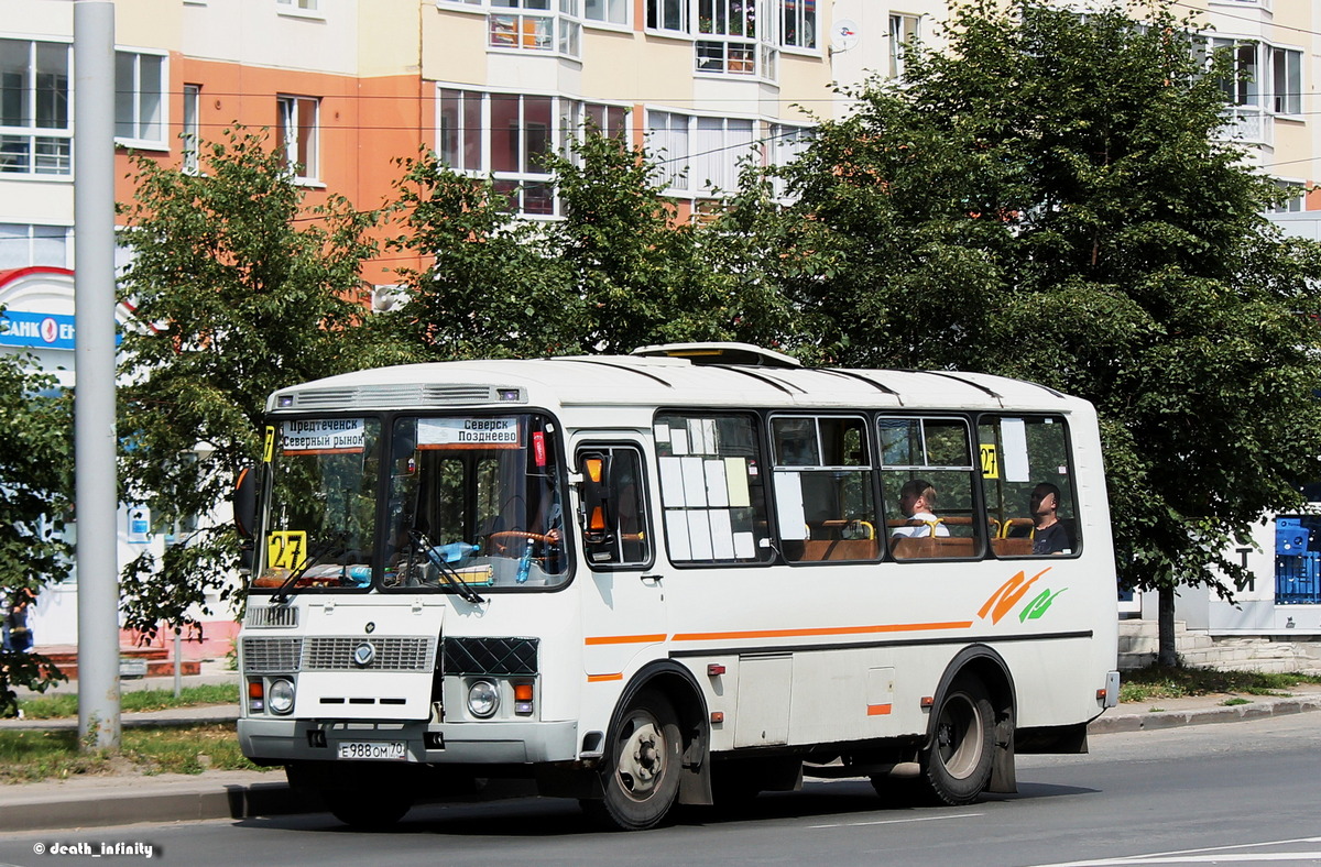 Томская область, ПАЗ-32054 № Е 988 ОМ 70