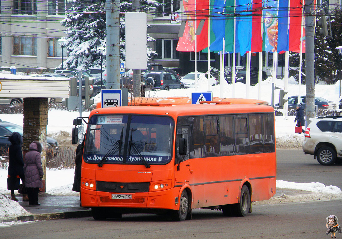 Nizhegorodskaya region, PAZ-320414-04 "Vektor" (1-2) č. О 492 УН 152