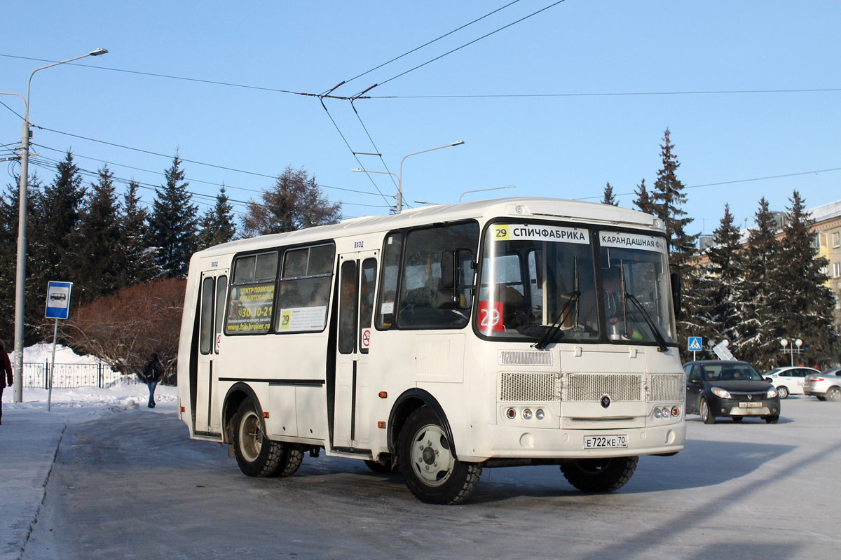 Томская область, ПАЗ-32054 № Е 722 КЕ 70