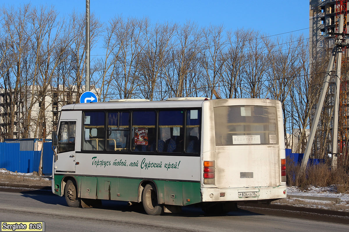 Пензенская область, ПАЗ-320402-03 № Р 836 КВ 58