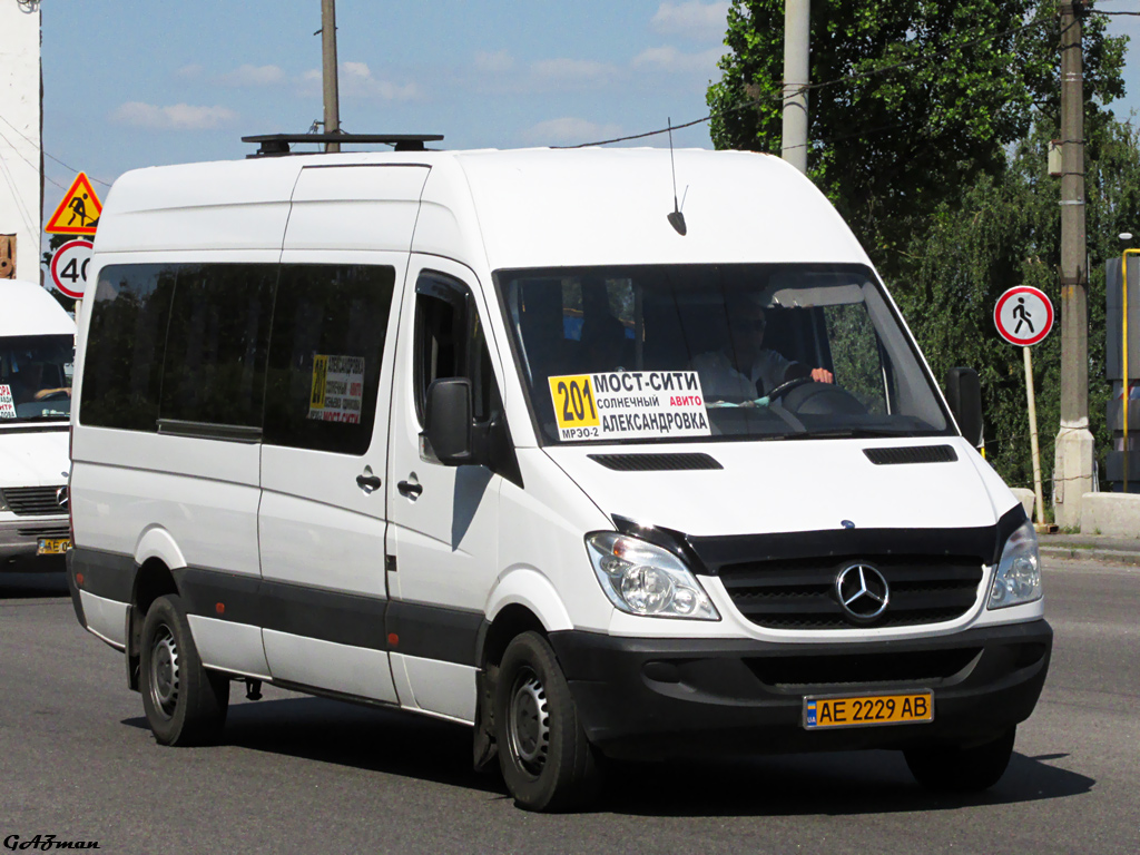 Днепропетровская область, Mercedes-Benz Sprinter W906 313CDI № AE 2229 AB —  Фото — Автобусный транспорт